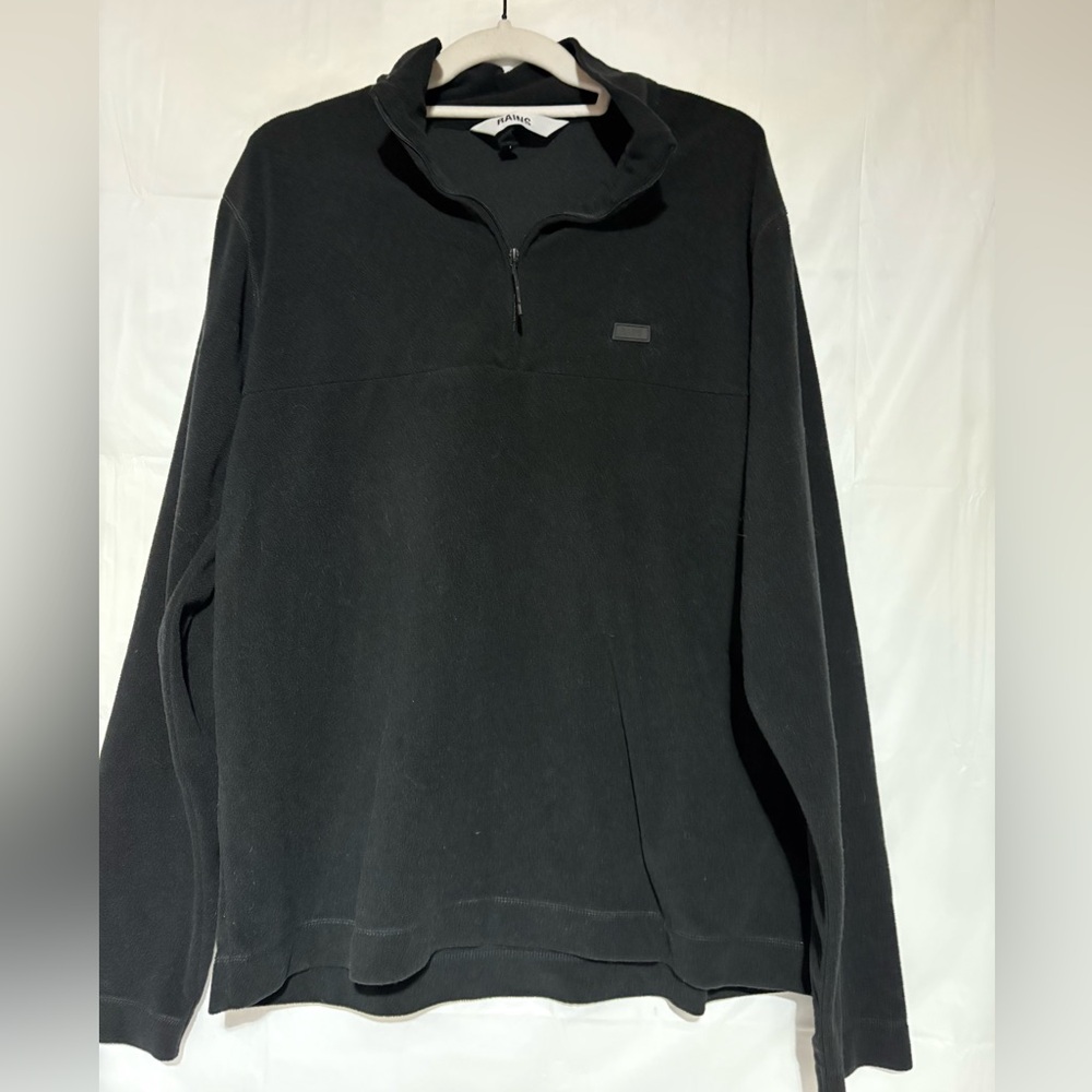 Rains Men's Black Zip-Up Fleece